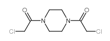 2-氯-1-[4-(2-氯乙酰基)哌嗪-1-基]-乙酮结构式