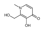 4(1H)-Pyridinone, 3-hydroxy-2-(hydroxymethyl)-1-methyl- (9CI) Structure