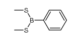 phenyl(SMe)2borane Structure