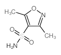 3,5-二甲基-(9ci)-4-异噁唑磺酰胺结构式