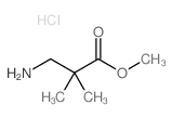 2,2-二甲基-3-氨基丙酸甲酯盐酸盐结构式