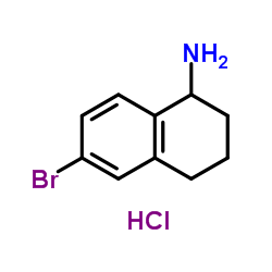 6-Bromo-1,2,3,4-tetrahydronaphthalen-1-amine hydrochloride Structure