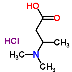 3-(Dimethylamino)butanoic acid hydrochloride (1:1) Structure