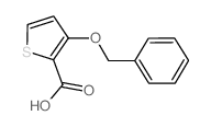3-苄氧基噻吩-2-羧酸结构式