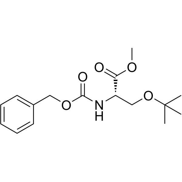 o-tert-butyl-n-carbobenzoxy-l-serine methyl ester Structure