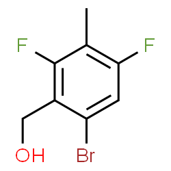 6-Bromo-2,4-difluoro-3-methylbenzyl alcohol Structure