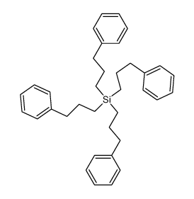 tetrakis-(3-phenyl-propyl)-silane结构式