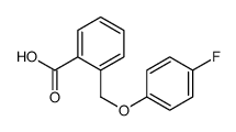 2-[(4-fluorophenoxy)methyl]benzoic acid结构式