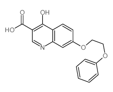 4-oxo-7-(2-phenoxyethoxy)-1H-quinoline-3-carboxylic acid结构式