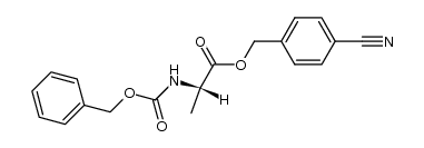 Z-L-Ala 4-cyanobenzyl ester结构式
