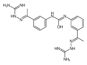 1,3-bis[3-[(E)-N-(diaminomethylideneamino)-C-methylcarbonimidoyl]phenyl]urea结构式