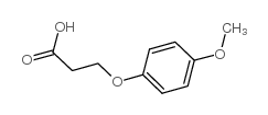 3-(4-甲氧基苯氧基)丙酸结构式