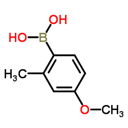 4-甲氧基-2-甲基苯硼酸结构式