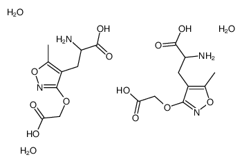 (R,S)-2 -氨基- 3-[3-(羧基甲氧基)- 5 -甲基异唑- 4 -基]羧酸结构式