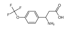 3-氨基-3-(4-三氟甲氧基苯基)-丙酸结构式