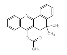 (5,5-dimethyl-6H-benzo[c]acridin-7-yl) acetate Structure