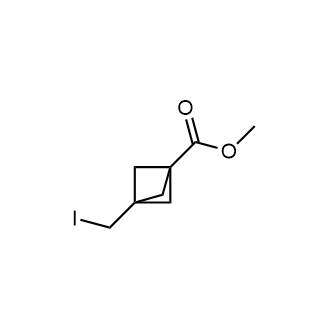 Methyl 3-(iodomethyl)bicyclo[1.1.1]Pentane-1-carboxylate Structure