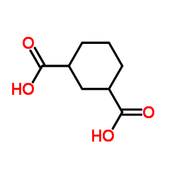 trans-(±)-1,3-Cyclohexanedicarboxylic acid Structure