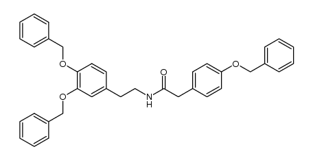N-(3,4-dibenzyloxyphenethyl)-4-benzyloxyphenylacetamide Structure
