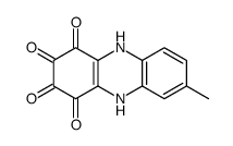 2,3-Dihydroxy-7-methyl-1,4-phenazinedione结构式