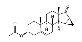 15β,16β-methylenoandrost-5-en-3β-ol-17-one acetate Structure