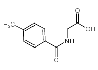 N-(对甲苯甲酰基)甘氨酸结构式