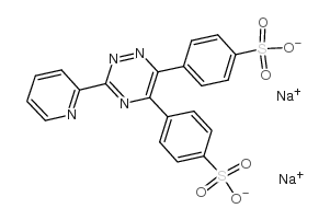 3-(2-吡啶基)-5,6-双(4-磺苯基)-1,2,4-三嗪二钠盐水合物结构式