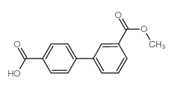 4-(3-甲氧羰基苯基)苯甲酸结构式