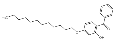 2-羟基-4-十二烷氧基二苯甲酮结构式