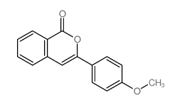 3-(4-methoxyphenyl)isochromen-1-one结构式