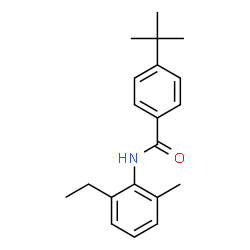 4-tert-butyl-N-(2-ethyl-6-methylphenyl)benzamide结构式