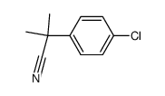 2-(4-chlorophenyl)-2-methylpropanenitrile structure