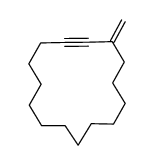 3-methylenecyclopentadec-1-yne Structure
