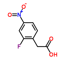 2-氟-4-硝基苯乙酸结构式