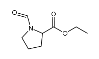 ethyl 1-formylpyrrolidine-2-carboxylate结构式