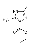 ethyl 4-amino-2-methyl-1H-imidazole-5-carboxylate结构式
