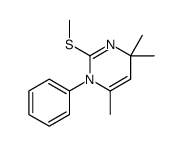 4,4,6-trimethyl-2-methylsulfanyl-1-phenylpyrimidine结构式