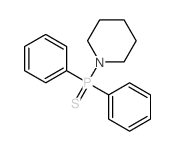 Piperidine,1-(diphenylphosphinothioyl)- Structure