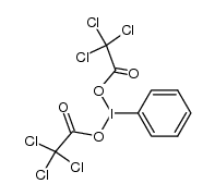 I,I-bis(trichloroacetoxy)iodobenzene Structure
