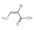 2-Butenoic acid, 2-bromo-, (E)-结构式