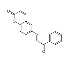 [4-(3-oxo-3-phenylprop-1-enyl)phenyl] 2-methylprop-2-enoate Structure