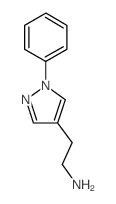 2-(1-苯基-1H-吡唑-4-基)-乙胺结构式