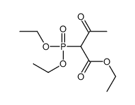 2-(Diethoxyphosphinyl)-3-oxobutanoic acid ethyl ester结构式
