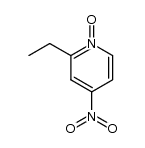 2-ethyl-4-nitropyridine N-oxide结构式