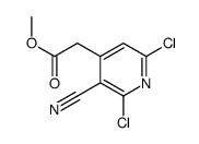 Methyl 2-(2,6-dichloro-3-cyanopyridin-4-yl)acetate Structure