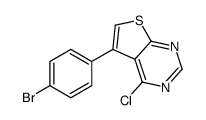 5-(4-溴苯基)-4-氯噻吩并[2,3-d]嘧啶结构式