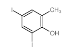 2,4-diiodo-6-methyl-phenol结构式