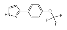 3-[4-(三氟甲氧基)苯基]-1H-吡唑结构式