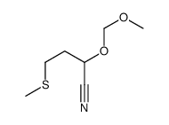 2-(methoxymethoxy)-4-methylsulfanylbutanenitrile结构式