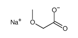 sodium methoxyacetate Structure